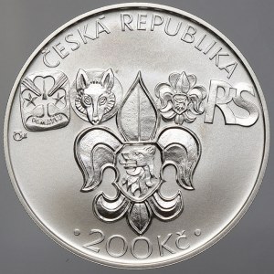 Česká republika 1993 - nyní, 200 Kč 2012 Junák, plexi pouzdro, karta