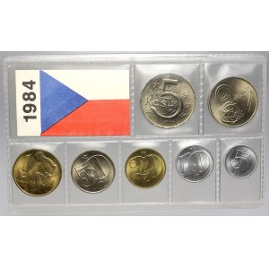 Sady mincí ČSSR - ČSFR - ČR, Sada oběhových mincí 1984