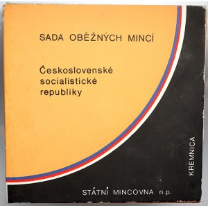 Sady mincí ČSSR - ČSFR - ČR, Sada oběhových mincí 1986. ušpiněný přebal
