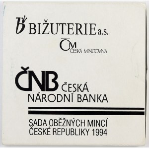Sady mincí ČSSR - ČSFR - ČR, Sada oběhových mincí 1994 HM+RCM+BJ