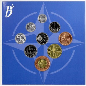 Sady mincí ČSSR - ČSFR - ČR, Sada oběhových mincí 1999 NATO založení