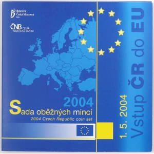 Sady mincí ČSSR - ČSFR - ČR, Sada oběhových mincí 2004 EU