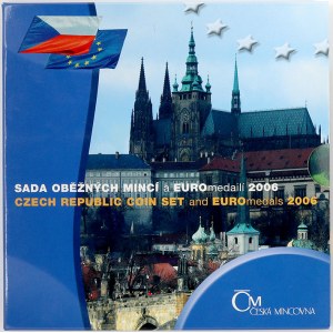 Sady mincí ČSSR - ČSFR - ČR, Sada oběhových mincí 2006 EURO