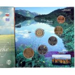 Sady mincí ČSSR - ČSFR - ČR, Sada oběhových mincí 2007 Přírodní krásy ČR a SR