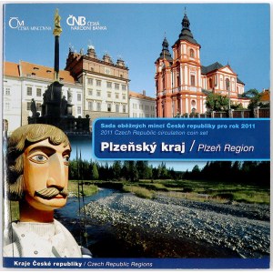 Sady mincí ČSSR - ČSFR - ČR, Sada oběhových mincí 2011 Plzeňský kraj