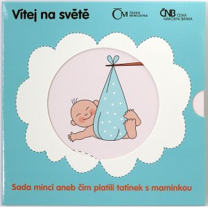 Sady mincí ČSSR - ČSFR - ČR, Sada oběhových mincí 2013 k narození dítěte
