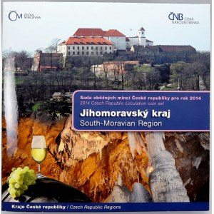 Sady mincí ČSSR - ČSFR - ČR, Sada oběhových mincí 2014 Jihomoravský kraj