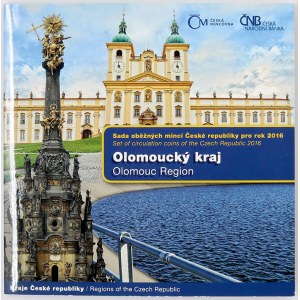 Sady mincí ČSSR - ČSFR - ČR, Sada oběhových mincí 2016 Olomoucký kraj