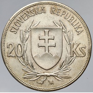 Slovenský štát 1939 - 1945, 20 Ks 1939 Tiso. hr.
