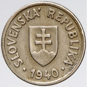 Slovenský štát 1939 - 1945, 50 hal. 1940. lak.