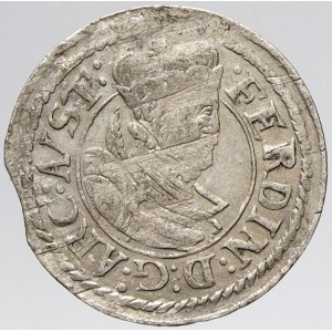 Arc. Ferdinand (1564-95), 1 krejcar b.l. Hall. n. kraj. stř., n. just.