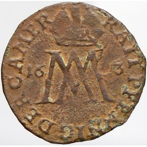 Matyáš II., Početní peníz 16.3 (1613). Mrštík-109. kor.