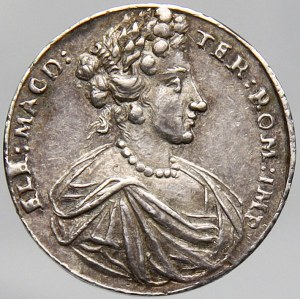 Eleonora Magdalena (1655-1720), III. manželka Leopolda I., Žeton ke korunovaci na římskou císařovnu v Augsburku 19.1...