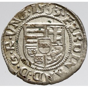 Ferdinand I., Denár 1533 KB. Husz.-935