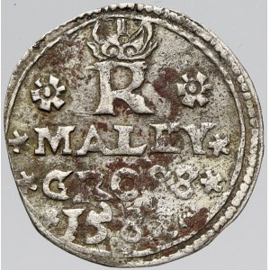 Rudolf II., Malý groš 1582 Jáchymov - Kádner. HN-3/66/6b