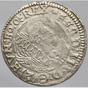 Ferdinand III., 3 krejcar 1628 Kladsko - Huser+Peter. MKČ-1329. nedor.