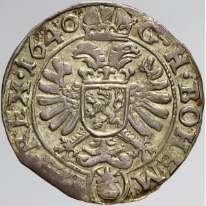 Ferdinand III., 3 krejcar 1640 Praha - Wolker. MKČ-1180