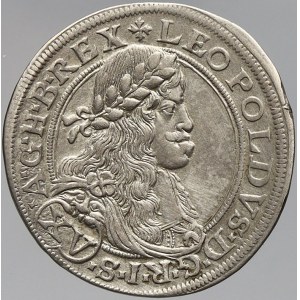 Leopold I., XV krejcar 1664 CA Vídeň - Cetto. Nech.-1909/b