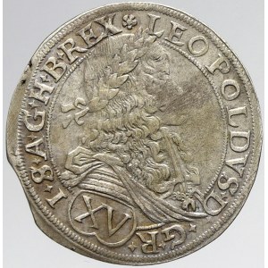 Leopold I., XV krejcar 1675 Vídeň - Faber