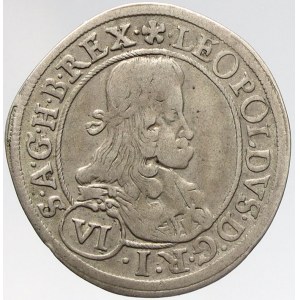 Leopold I., VI krejcar 1670 IGW Graz - Weiss. lehce nedor.