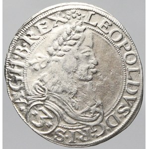 Leopold I., 3 krejcar 1663 b.zn. Graz. Nech.-2204