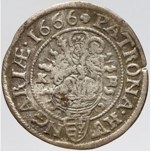 Leopold I., 3 krejcar 1666 KB