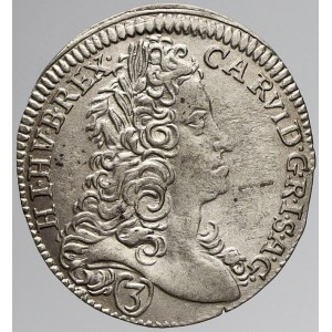 Karel VI., 3 krejcar 1719 Praha - Scharff. MKČ-1835