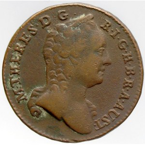 Marie Terezie, Cu 1 krejcar 1760 W. patina