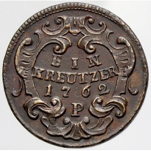 Marie Terezie, Cu 1 krejcar 1762 P