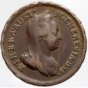 Marie Terezie, ½ krejcar 1776 S