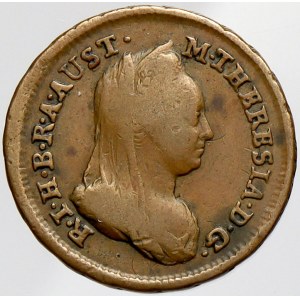 Marie Terezie, ½ krejcar 1777 S