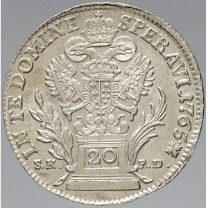 František Lotrinský, 20 krejcar 1765 BL / SK-PD (posmrtná ražba z r. 1776)