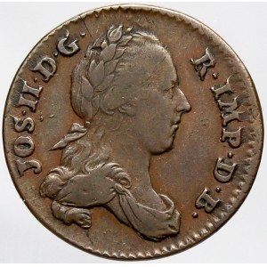 Josef II., 1 liard 1789 Brusel