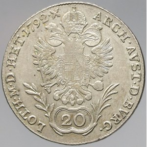 Leopold II., 20 krejcar 1792 G