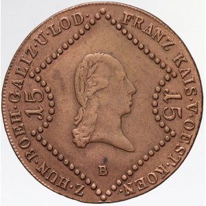 František II./I., Cu 15 krejcar 1807 B