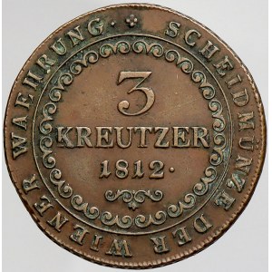 František II./I., Cu 3 krejcar 1812 A
