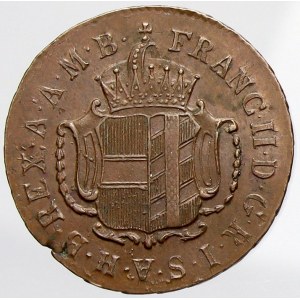 František II./I., Cu 1 krejcar 1803 H. Nov.-7. vada mat. na hr.