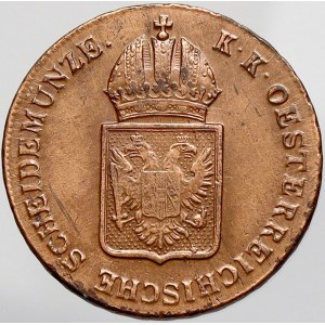 František II./I., Cu 1 krejcar 1816 G. lak.