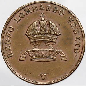 František II./I., 5 centesimi 1834 V