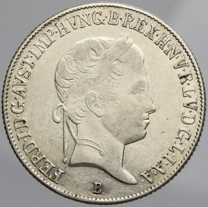 Ferdinand V., 20 krejcar 1843 B Madona
