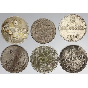 Konvoluty, Konvolut 6 stříbrných mincí