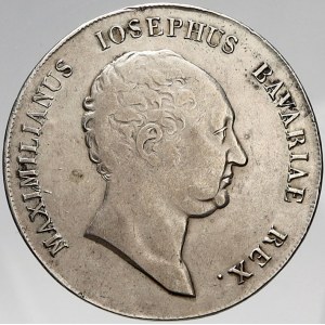 Bavorsko, Maxmilián I. Josef (1806-25). Tolar korunní 1809. KM-358.1. n. just.