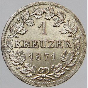 Bavorsko, 1 krejcar 1871. KM-487