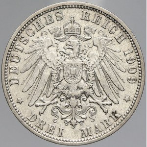 Bavorsko, 3 M 1909 D. KM-515