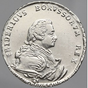 Prusko, Friedrich II. (1740-86). ¼ tolar 1750 A. KM-253