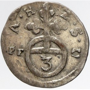 Sasko - Coburg, 3 pfennig (dreier) 1689 PF-C. KM-10