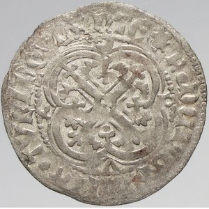 Sasko - Míšeň, Friedrich II. (1428-64). Kopový groš, minc. Frieberg. Krug-749/3
