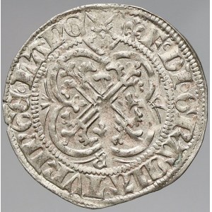 Sasko - Míšeň, Mečový groš, minc. Lipsko (ražba z let 1457-64). Krug-908/1var. (MSNENSIS). n. vada mat...
