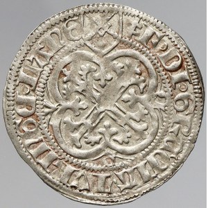 Sasko - Míšeň, Fridrich II. a Margareta (1456-64). Mečový groš, minc. Colditz. Krug-1158/70