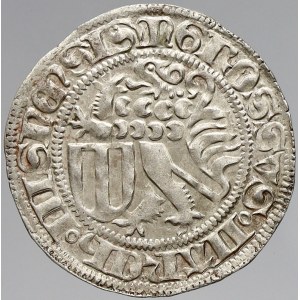 Sasko - Míšeň, Fridrich II. a Margareta (1456-64). Mečový groš, minc. Colditz. Krug-1158/70